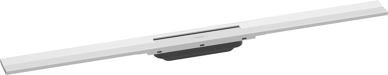 Hansgrohe Ornament rigola hansgrohe raindrain flex, incastrata, 900 mm, necesita sifon, scurtare, mat, alb, 56045700