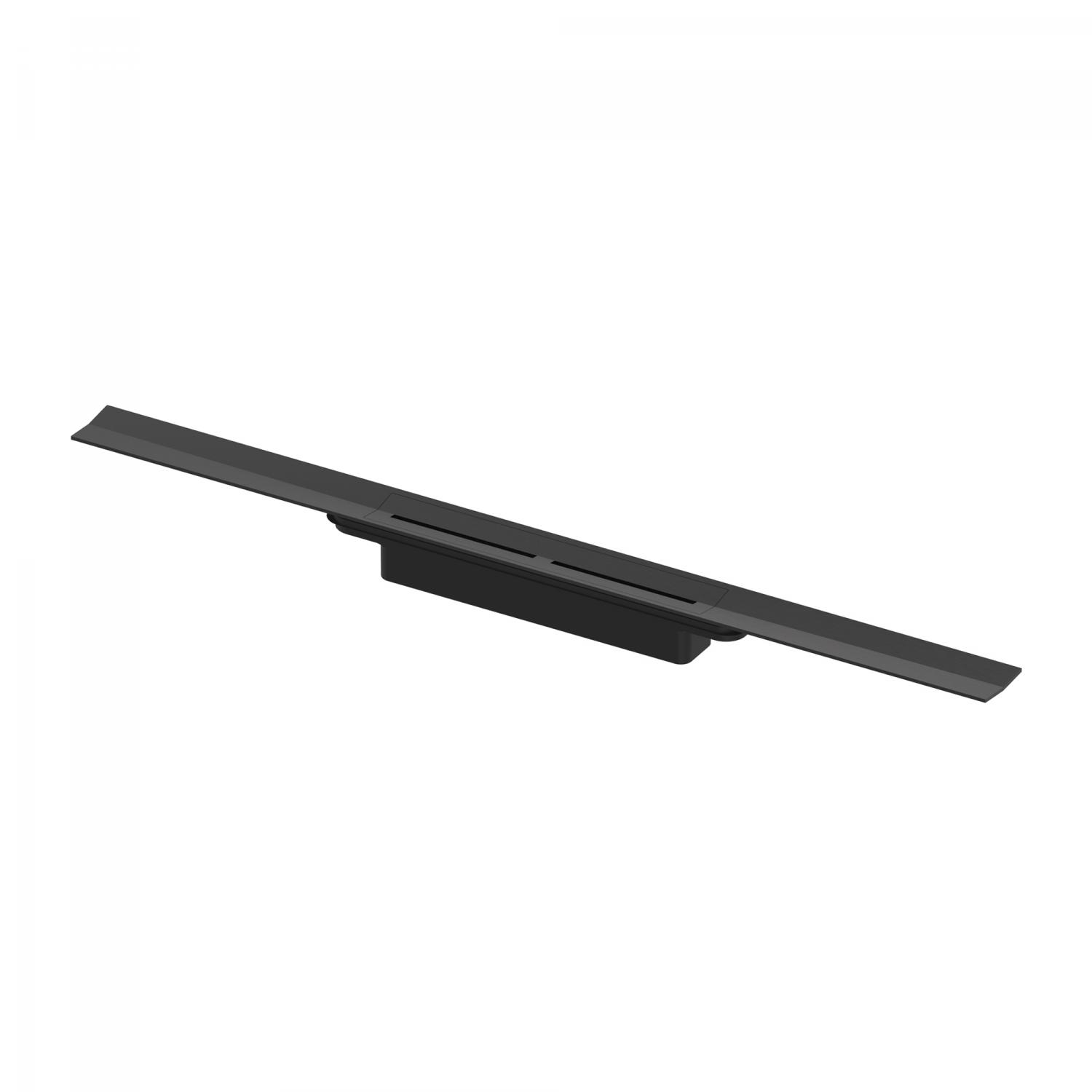 Tece  Ornament rigola tece drain, 900 mm, reglabil, necesita sifon, otel, mat, negru, 670921