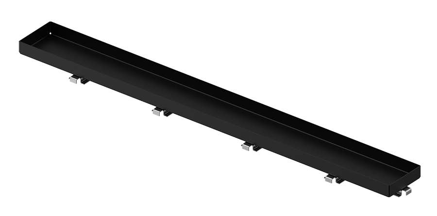Uponor Ornament rigola uponor aqua ambient, incastrat, 800 mm, faiantabil, otel inoxidabil, negru, 1136444