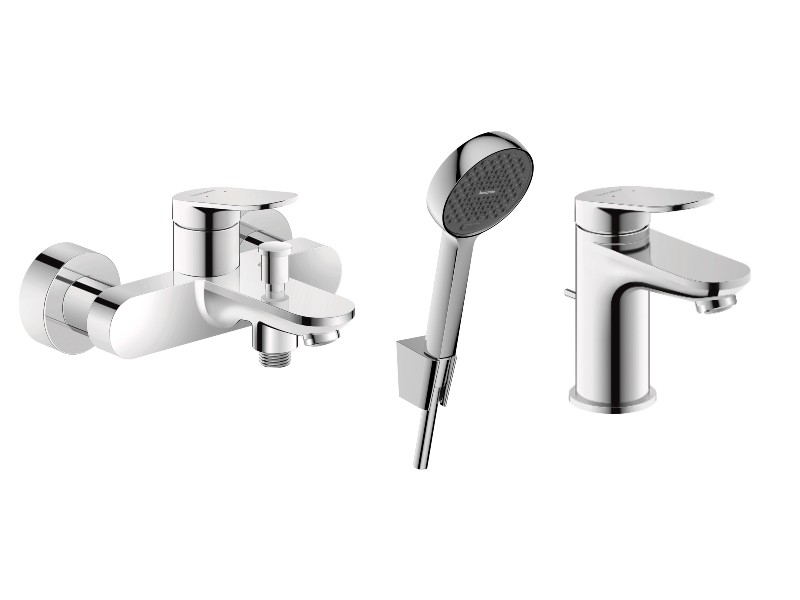 AQUART1,2,3,4セット Pachet 3in1 cada Duravit Wave, aparent, baterie lavoar, s…