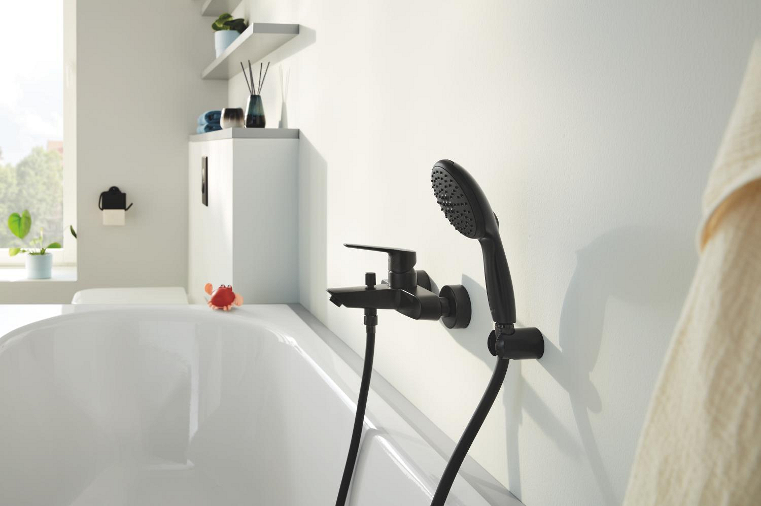 Pachet accesorii baie Grohe 412042430, 3in1 Start, tip instalare pe perete, numar piese 3, numar rafturi 0, negru [3]