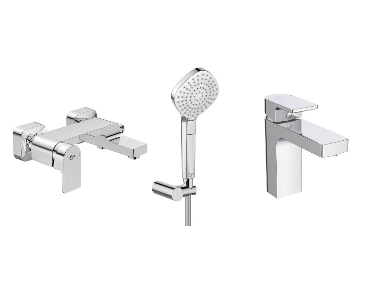 Ideal Standard Pachet cada 3in1 ideal standard edge a7121aa, 1/2'', diverter, baterie lavoar, 3/8'', marimea m, ventil, set de m,
