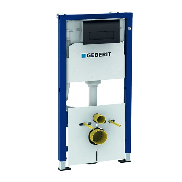 Geberit  Pachet cadru wc geberit delta50, incastrat, 1.12 m, clapeta negru lucios, 458.128.dw.2