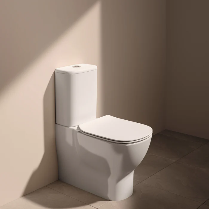 Ideal Standard Pachet wc ideal standard tesi, pe podea, evacuare orizontala, rimless, capac softclose, alb, t371701