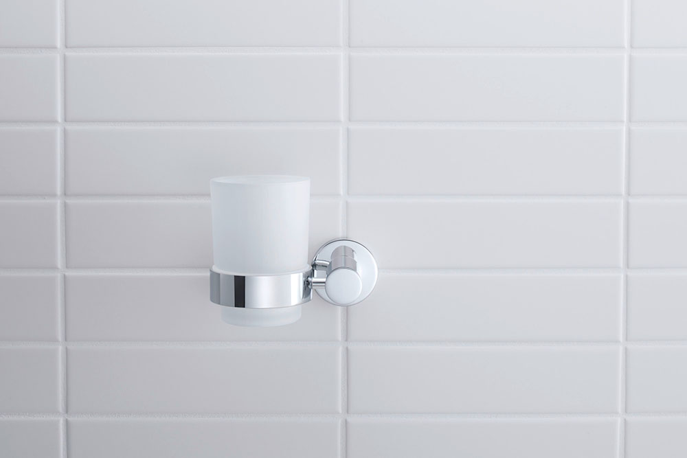 Pahar baie Duravit 0099191000, D-Code, tip instalare pe perete, calitate superioara pentru baia ta, crom [2]