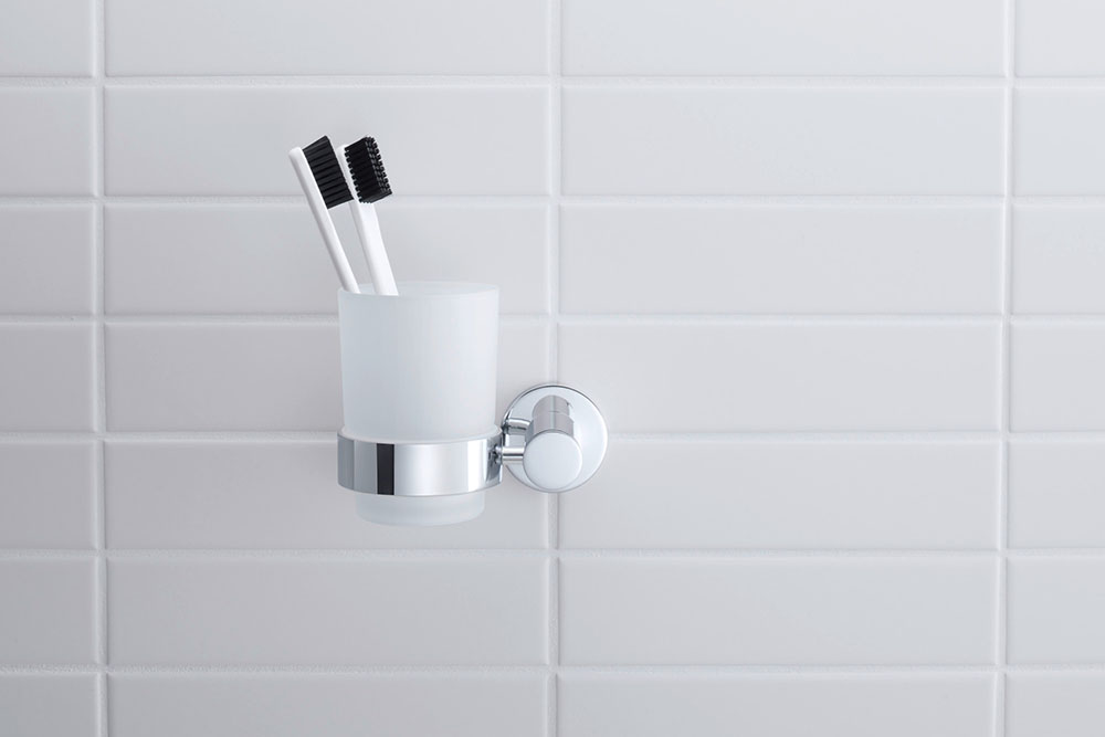 Pahar baie Duravit 0099191000, D-Code, tip instalare pe perete, calitate superioara pentru baia ta, crom [4]