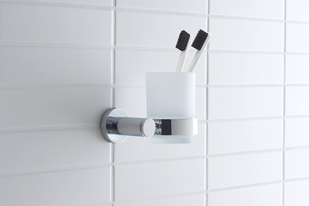 Pahar baie Duravit 0099201000, D-Code, tip instalare pe perete, calitate superioara pentru baia ta, crom [1]
