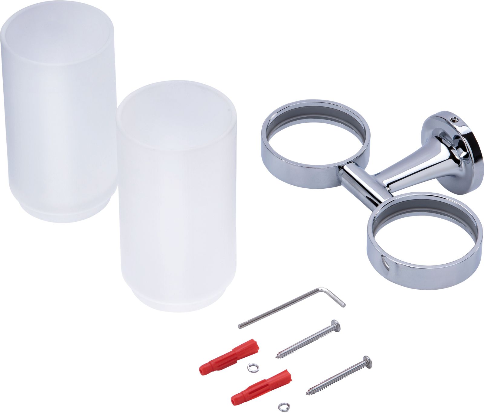 Pahar baie Duravit 0099481000, Starck T, tip instalare pe perete, calitate superioara pentru baia ta, crom [5]