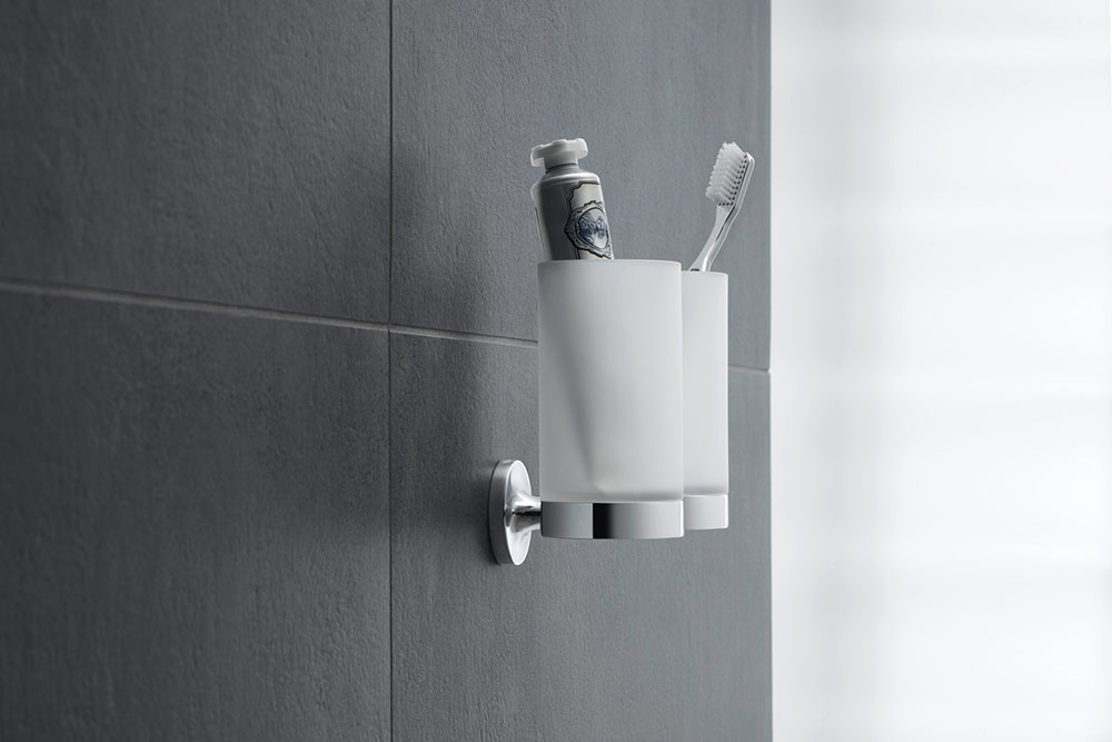 Pahar baie Duravit 0099481000, Starck T, tip instalare pe perete, calitate superioara pentru baia ta, crom [3]