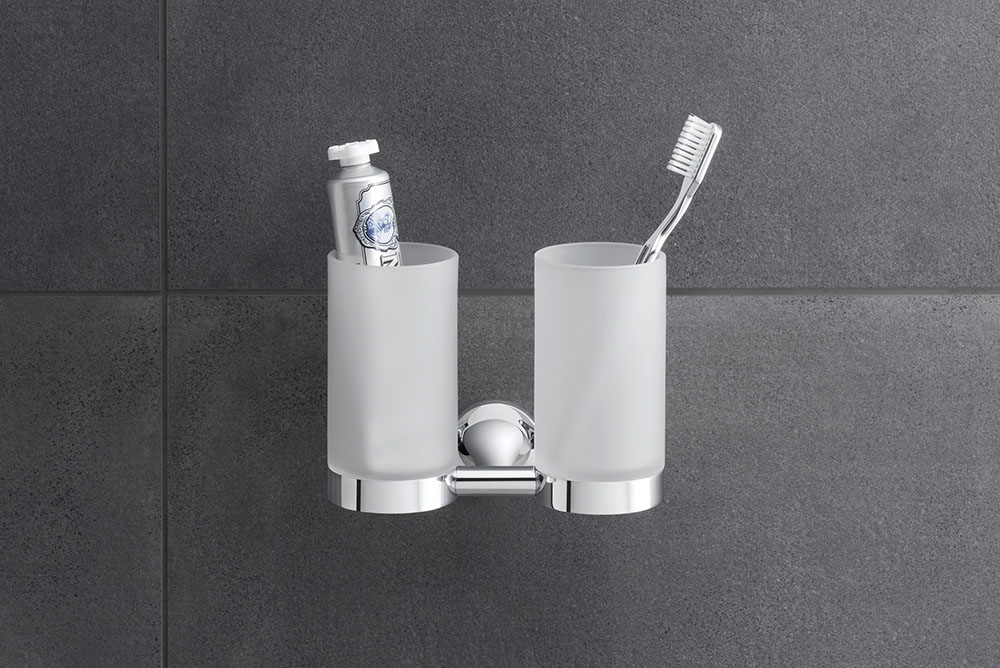 Pahar baie Duravit 0099481000, Starck T, tip instalare pe perete, calitate superioara pentru baia ta, crom [4]