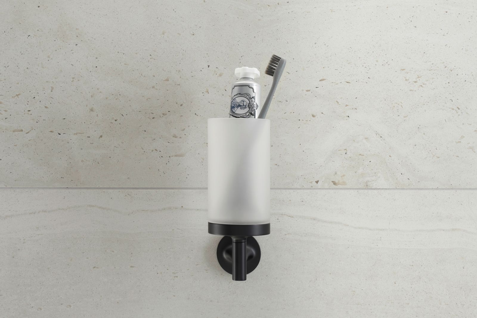 Pahar baie Duravit 0099314600, Starck T, tip instalare pe perete, calitate superioara pentru baia ta, negru [4]