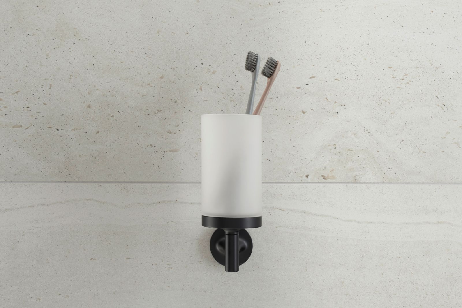 Pahar baie Duravit 0099314600, Starck T, tip instalare pe perete, calitate superioara pentru baia ta, negru [3]