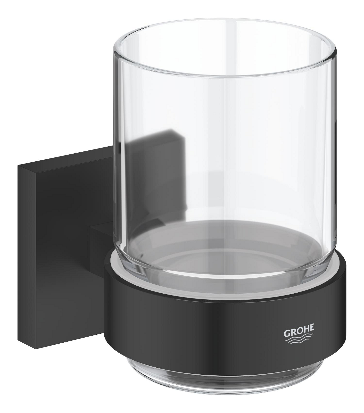 Grohe Pahar baie grohe start cube, pe perete, metal/sticla, mat, negru, 410972430