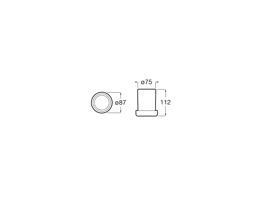 Pahar baie Roca A817022RG0, Tempo, tip instalare pe blat, seria Tempo, design modern, cromat, finisaj lucios, cupru [1]