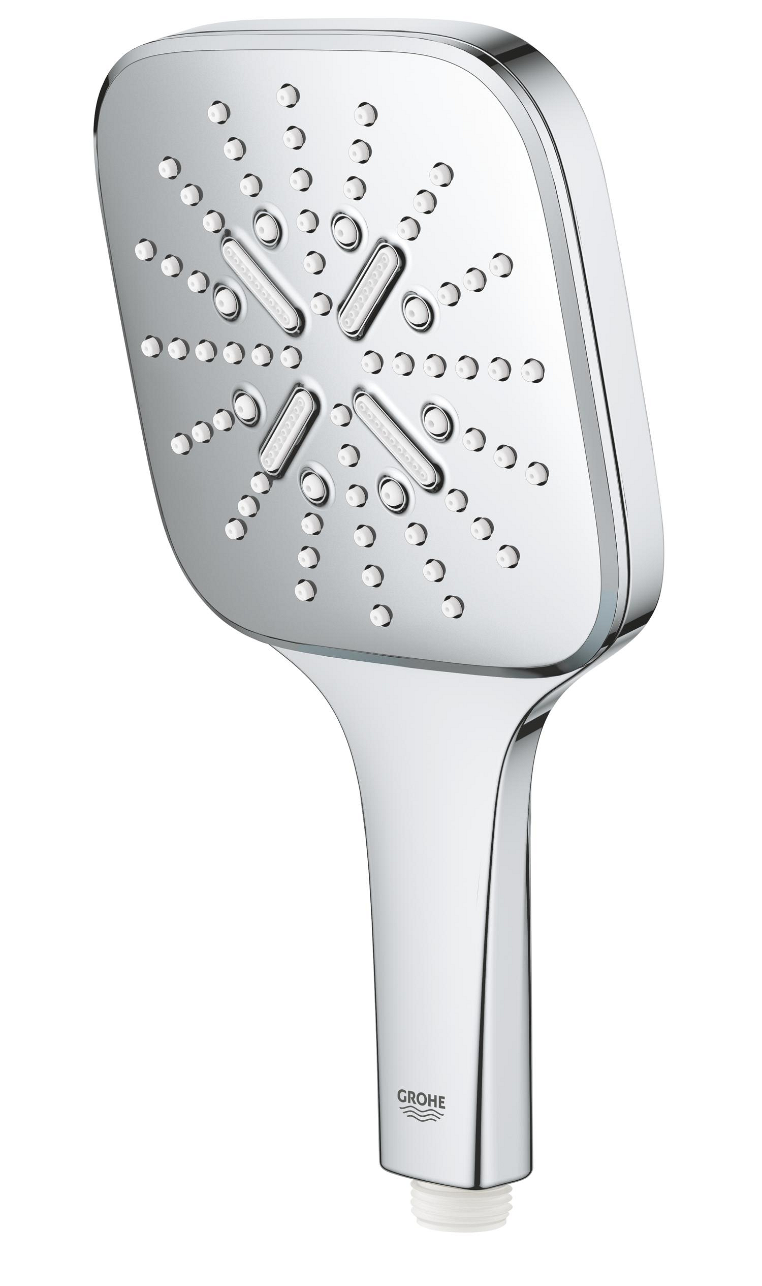 Para de dus Grohe 26582000, SmartActive Cube, diametru 130 mm, 3 functii, montaj universal, racord 1/2'', crom [2]