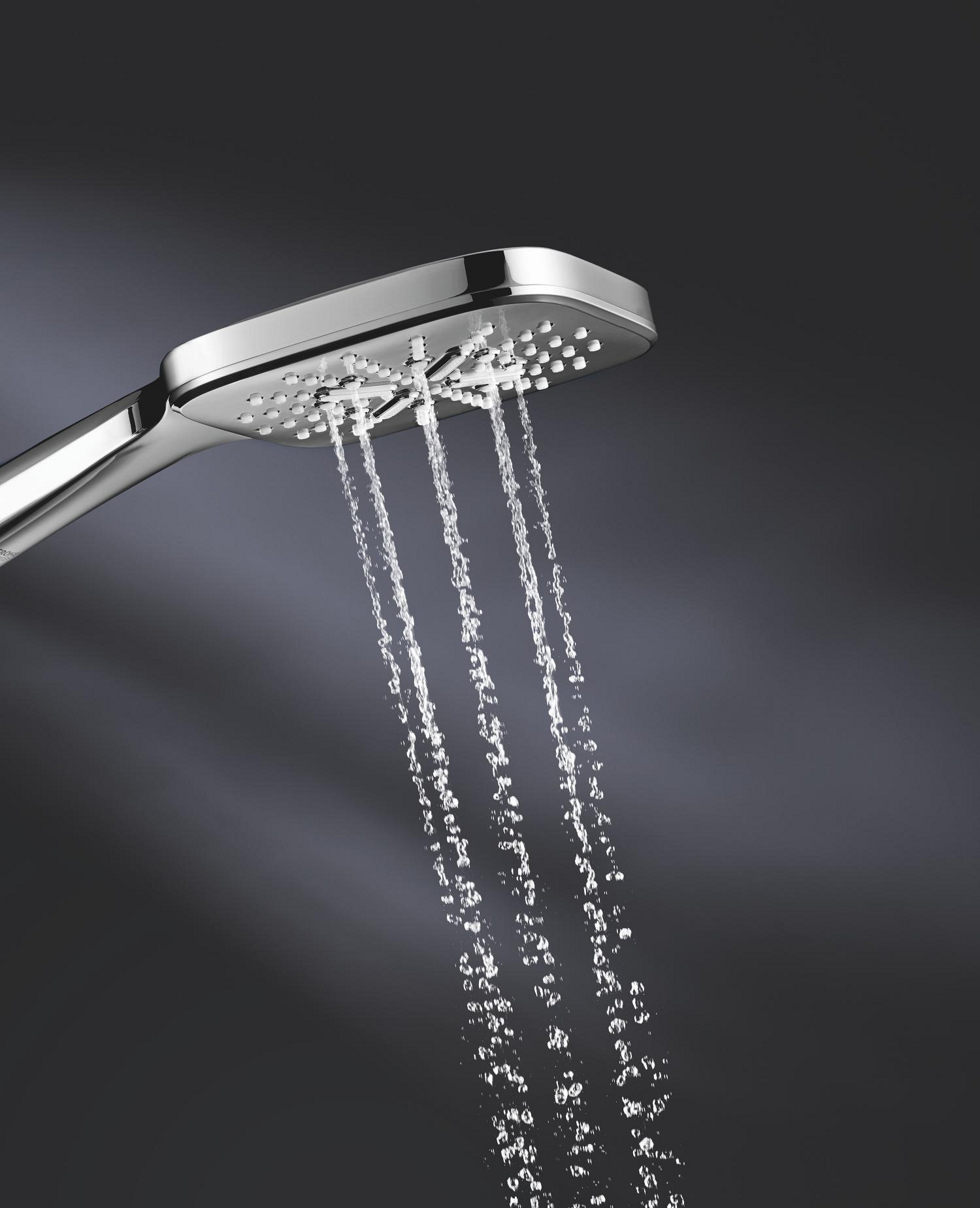 Para de dus Grohe 26582000, SmartActive Cube, diametru 130 mm, 3 functii, montaj universal, racord 1/2'', crom [7]