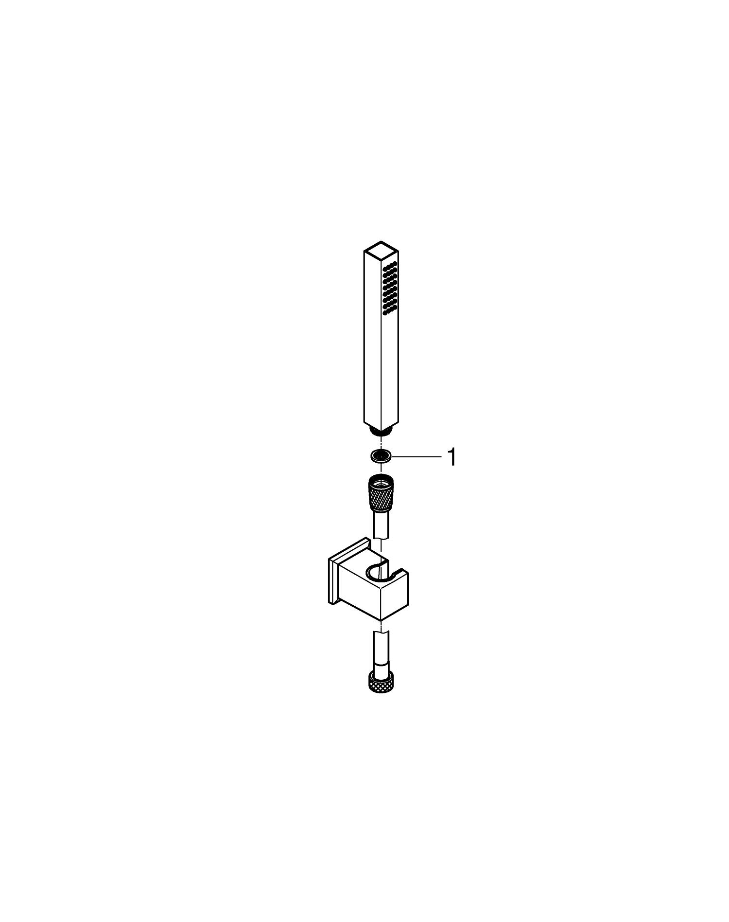 Set para de dus Grohe 26886000, Para dus SPA AQUA Cube, diametru 25 mm, montaj universal, racord 1/2'', crom [3]