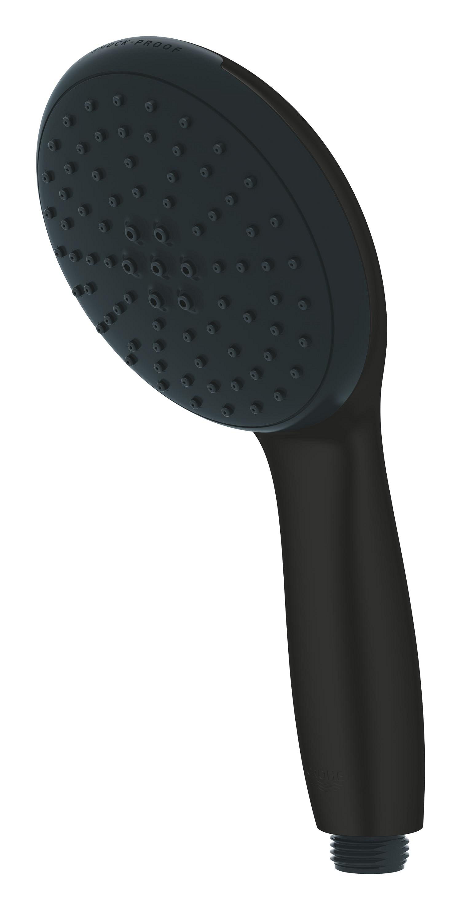 Para de dus Grohe 261612433, 110 mm, 211 mm, 2 functii, 1/2 racord, sistem anticalcar, universal, Negru