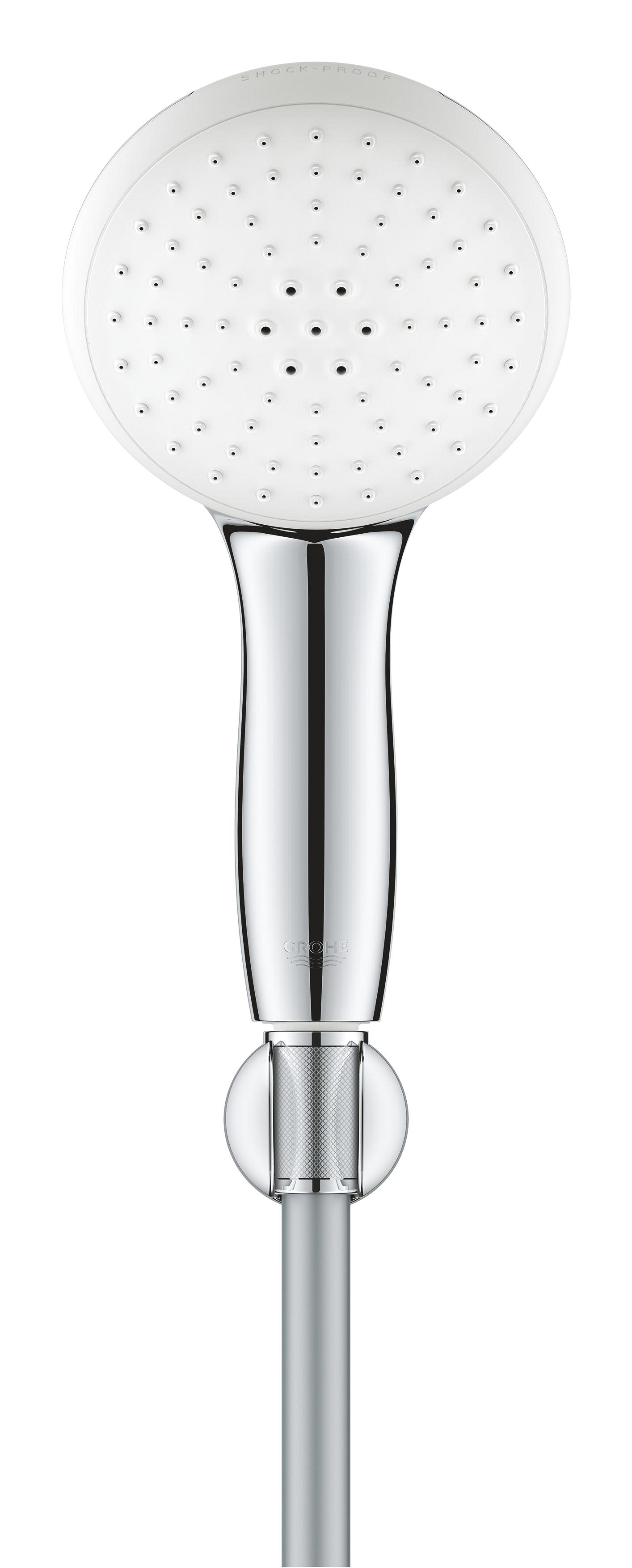 Para de dus Grohe 26919003, 110 mm, 1.5 m, 211 mm, 2 functii, 1/2 racord, sistem anticalcar, universal, Crom