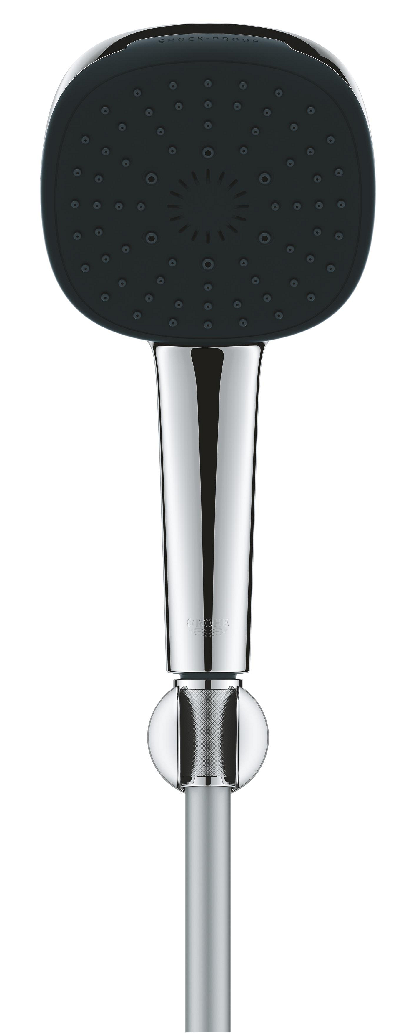 Para de dus Grohe 26176001, 110 mm, 1.75 m, 221 mm, 3 functii, 1/2 racord, sistem anticalcar, universal, Crom