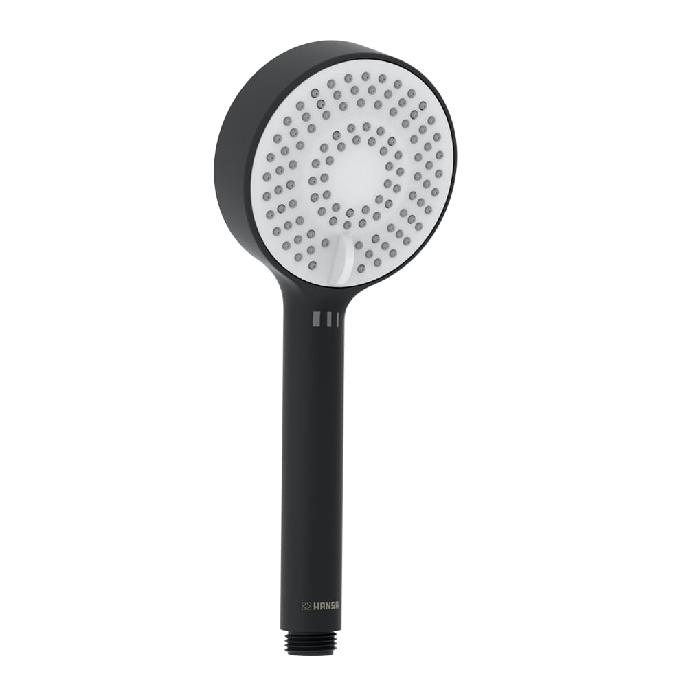 Hansa Para de dus hansa basicjet, 95 mm, 3 functii, mat, negru, 4463030033