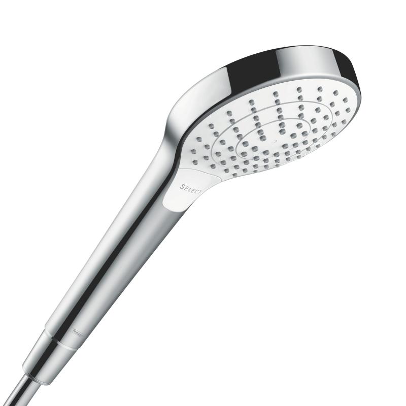 Hansgrohe Para de dus hansgrohe croma select 26803400, 1/2'', universala, 110 mm, 3 pulverizari, anti-calcar, crom