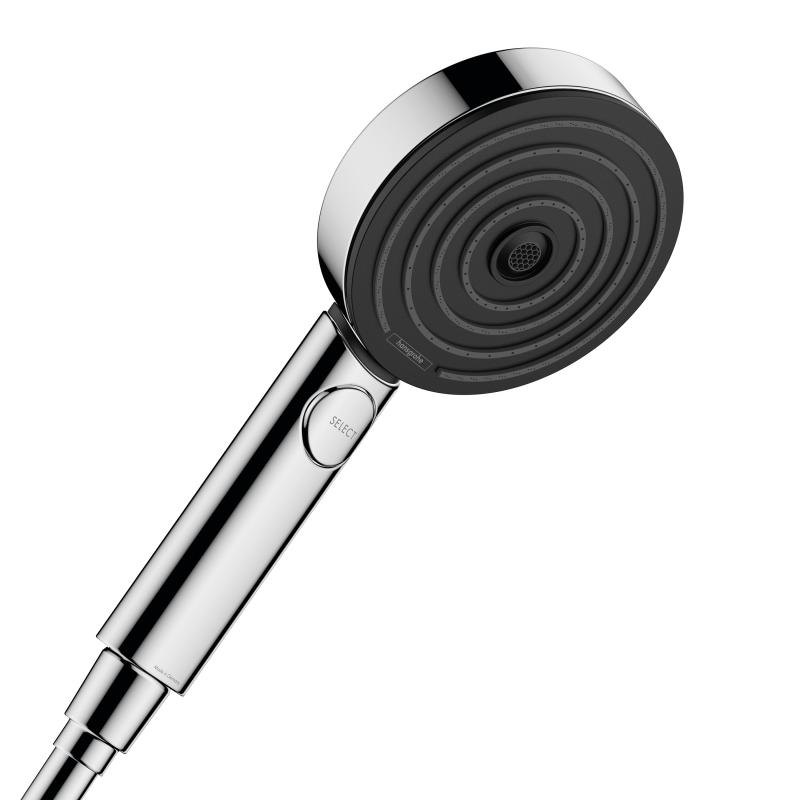 Hansgrohe Para de dus hansgrohe pulsify select 105 24101000, 1/2'', universala, 3 pulverizari, 105 mm, ecosmart, anti-calcar,