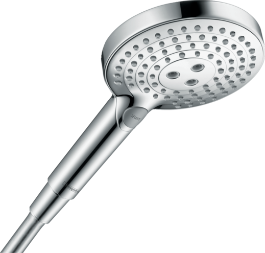 Hansgrohe Para de dus hansgrohe raindance select s 120 26014000, universala, 125 mm, 3 functii, anti-calcar, crom