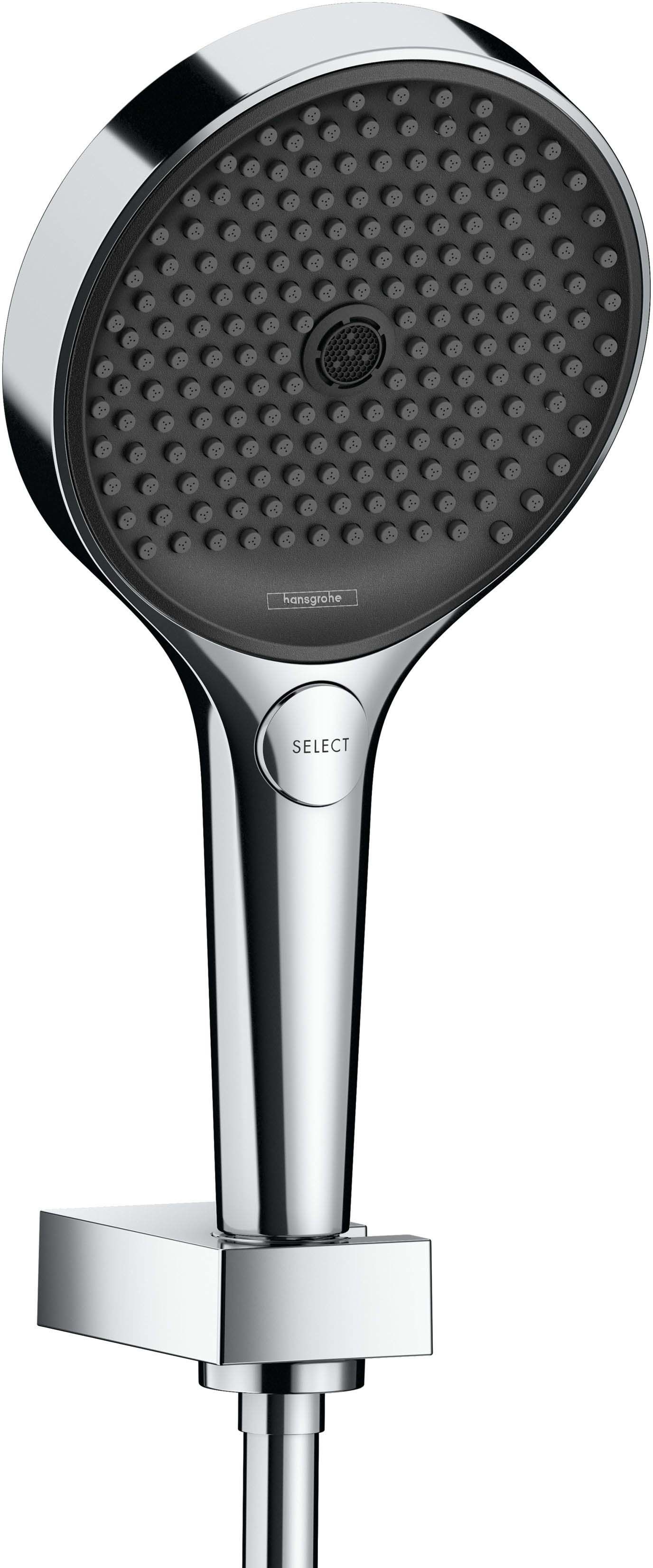 Hansgrohe Para de dus hansgrohe rainfinity, 130 mm, 3 functii, suport, furtun, crom, 26852000