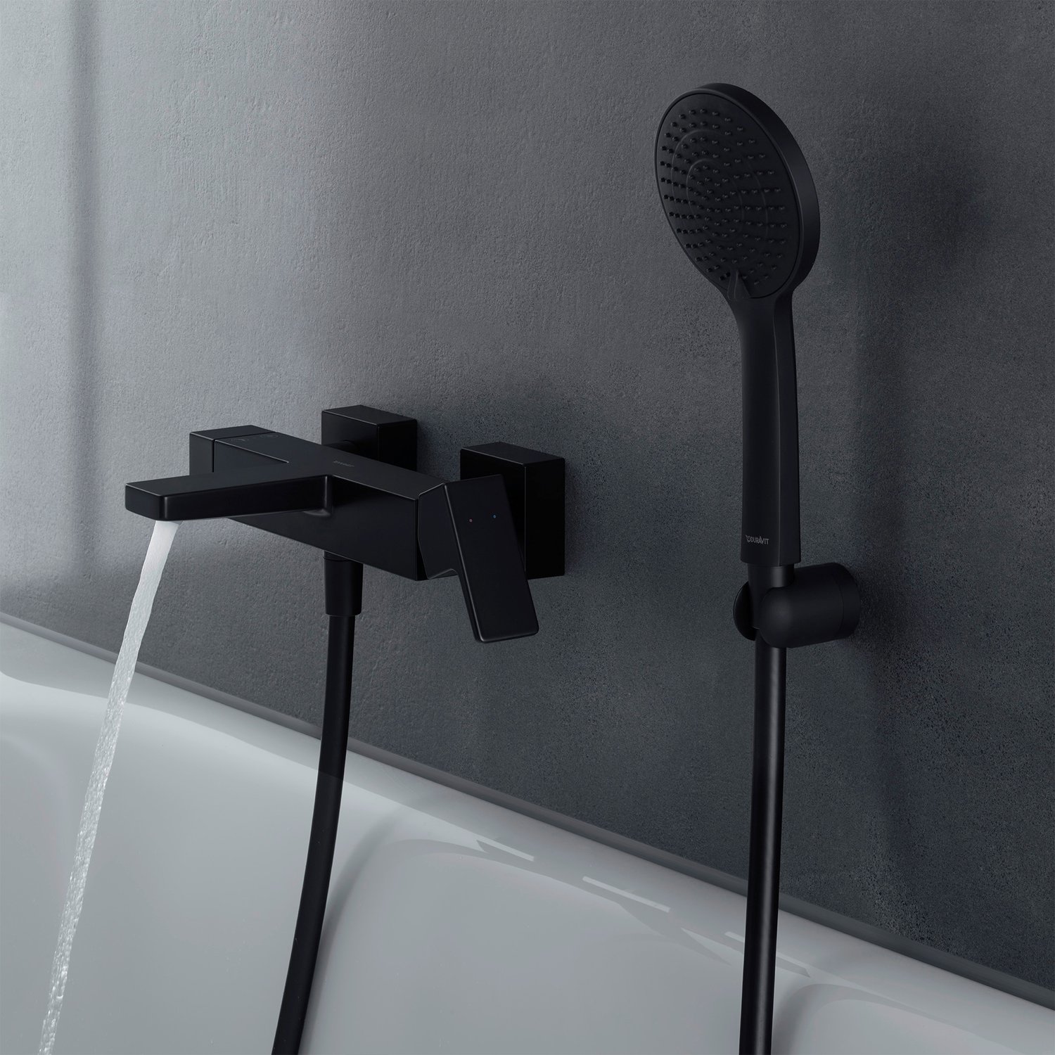 Para de dus Duravit UV0652015046, dus, diametru 110 mm, 3 functii, montaj universal, racord 1/2'', negru [7]