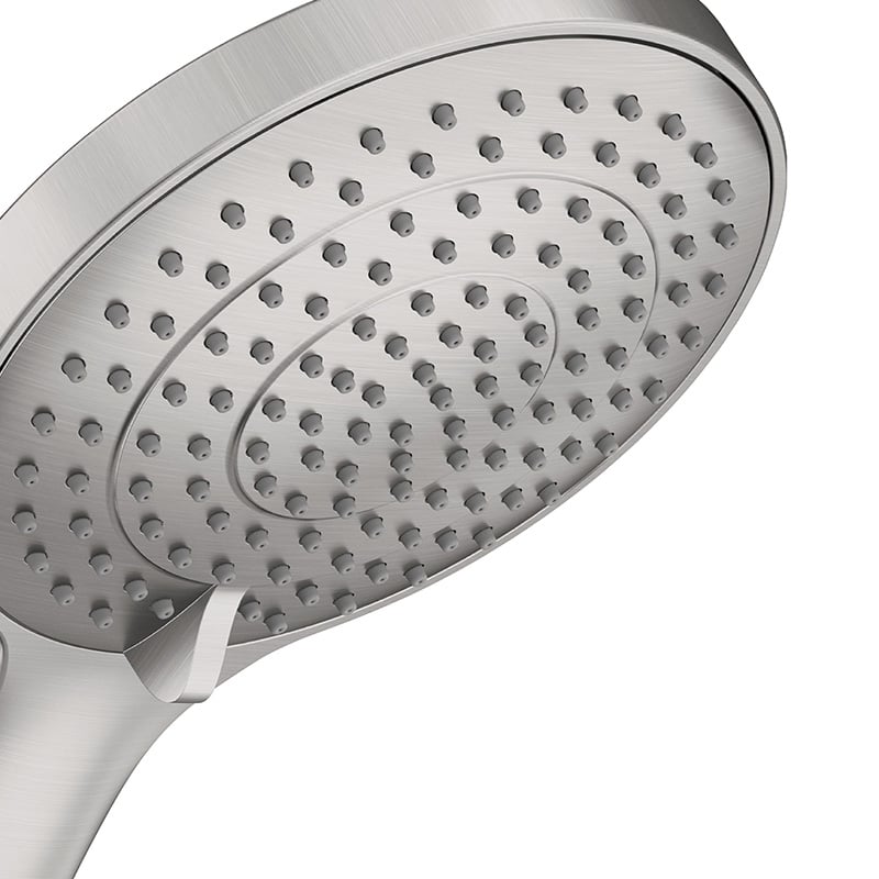 Para dus Duravit UV0652016070, 110 mm, 245 mm, 3 functii, 1/2 racord, sistem anticalcar, Otel satinat