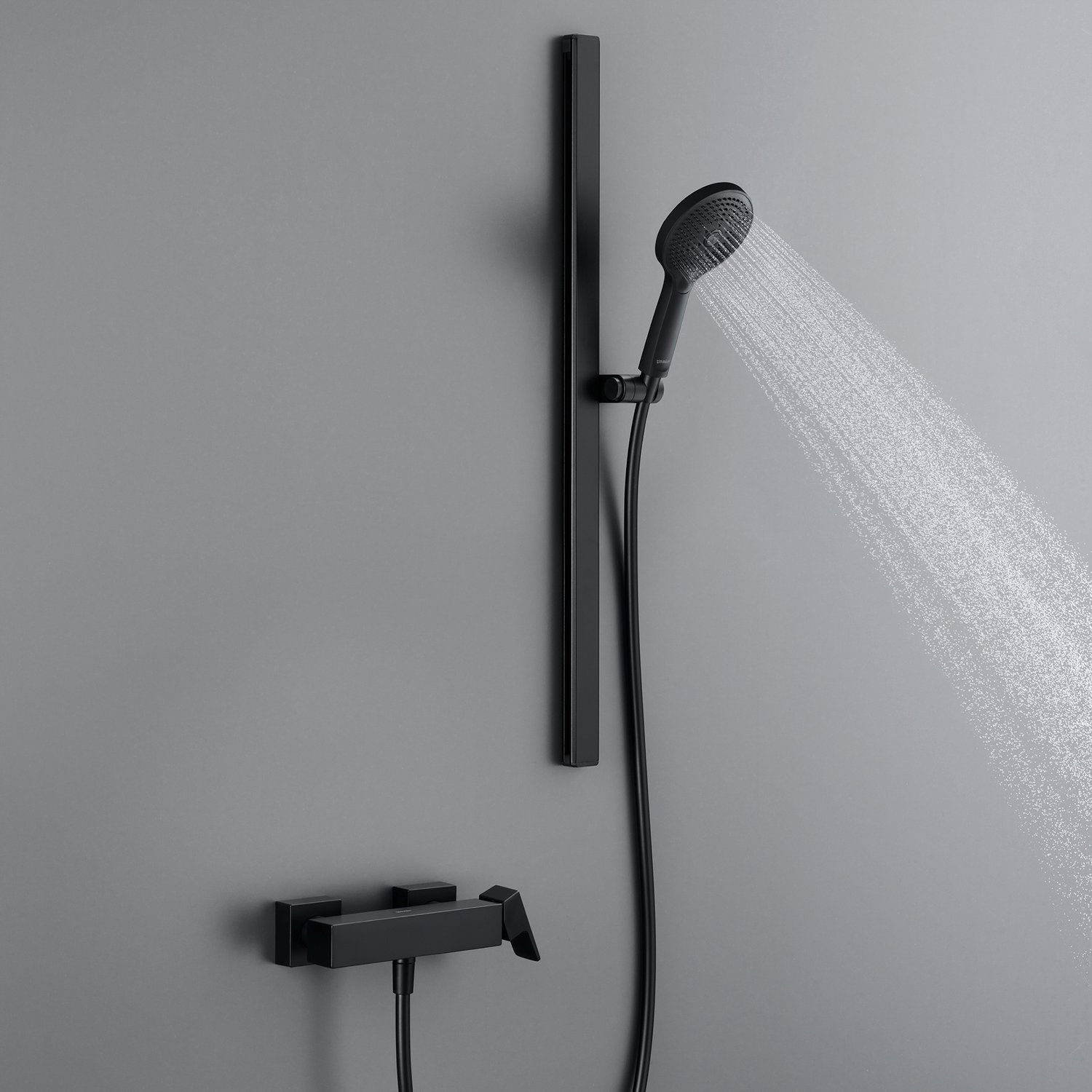 Para de dus Duravit UV0652017046, dus, diametru 120 mm, 3 functii, montaj universal, racord 1/2'', negru [2]