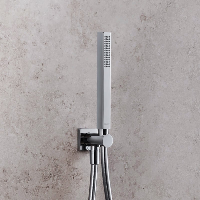 Para dus Duravit UV0640002010, 22 mm, 222 mm, 1 functii, 1/2 racord, sistem anticalcar, universal, Crom