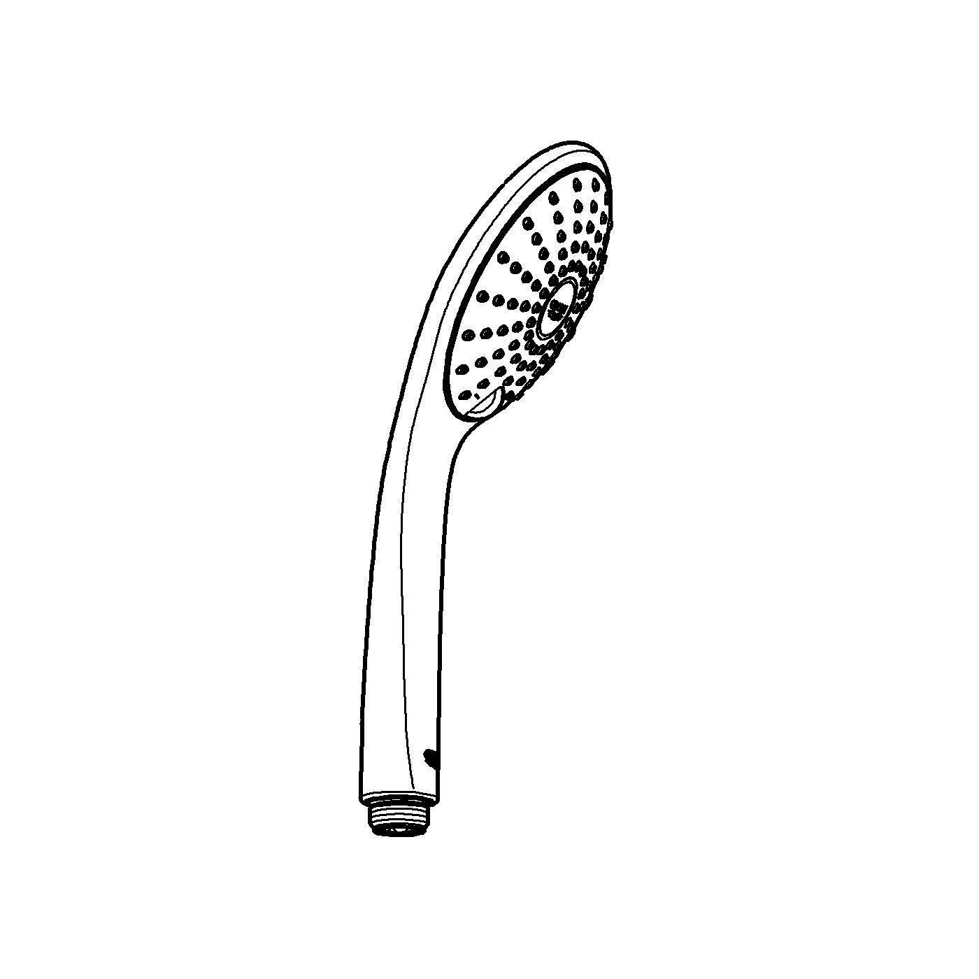 Para de dus Grohe 27238000, dus Euphoria, diametru 110 mm, 2 functii, montaj universal, racord 1/2'', crom [2]