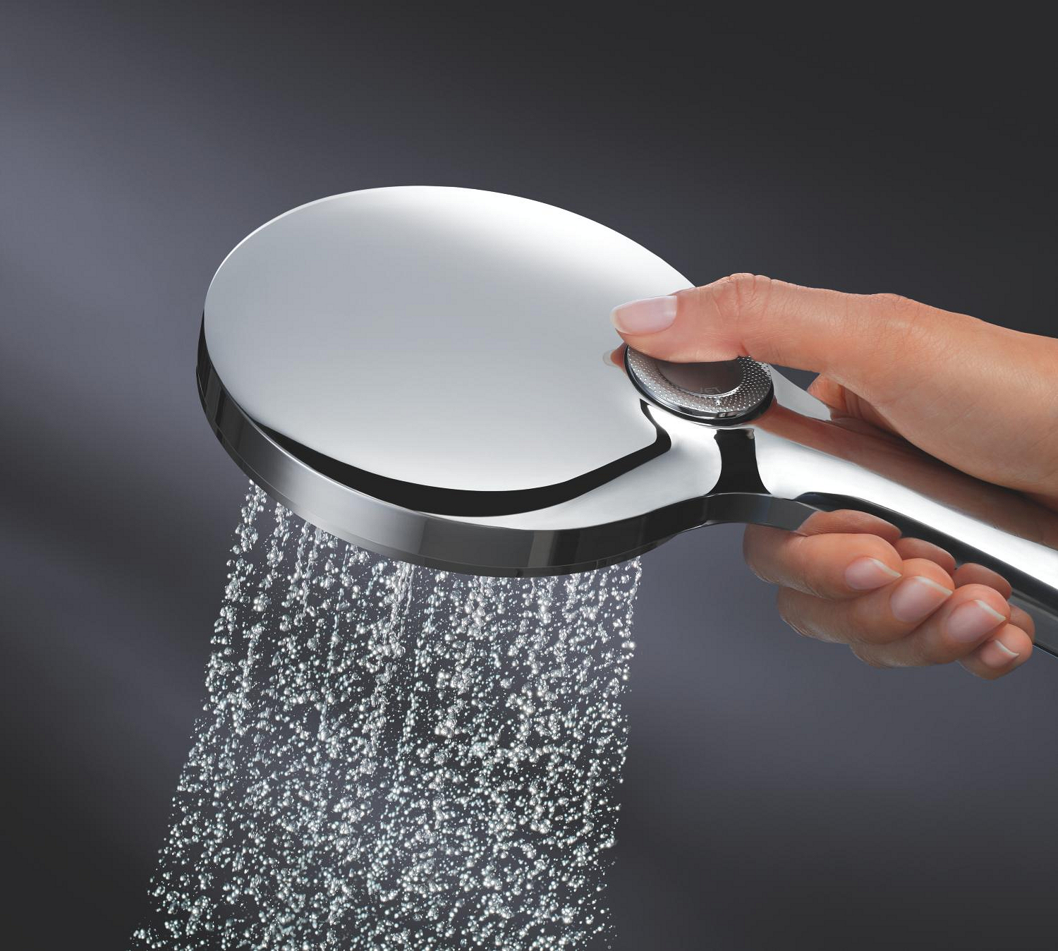 Para de dus Grohe 26574000, dus SmartActive 130, diametru 130 mm, 3 functii, montaj universal, racord 1/2'', crom [9]