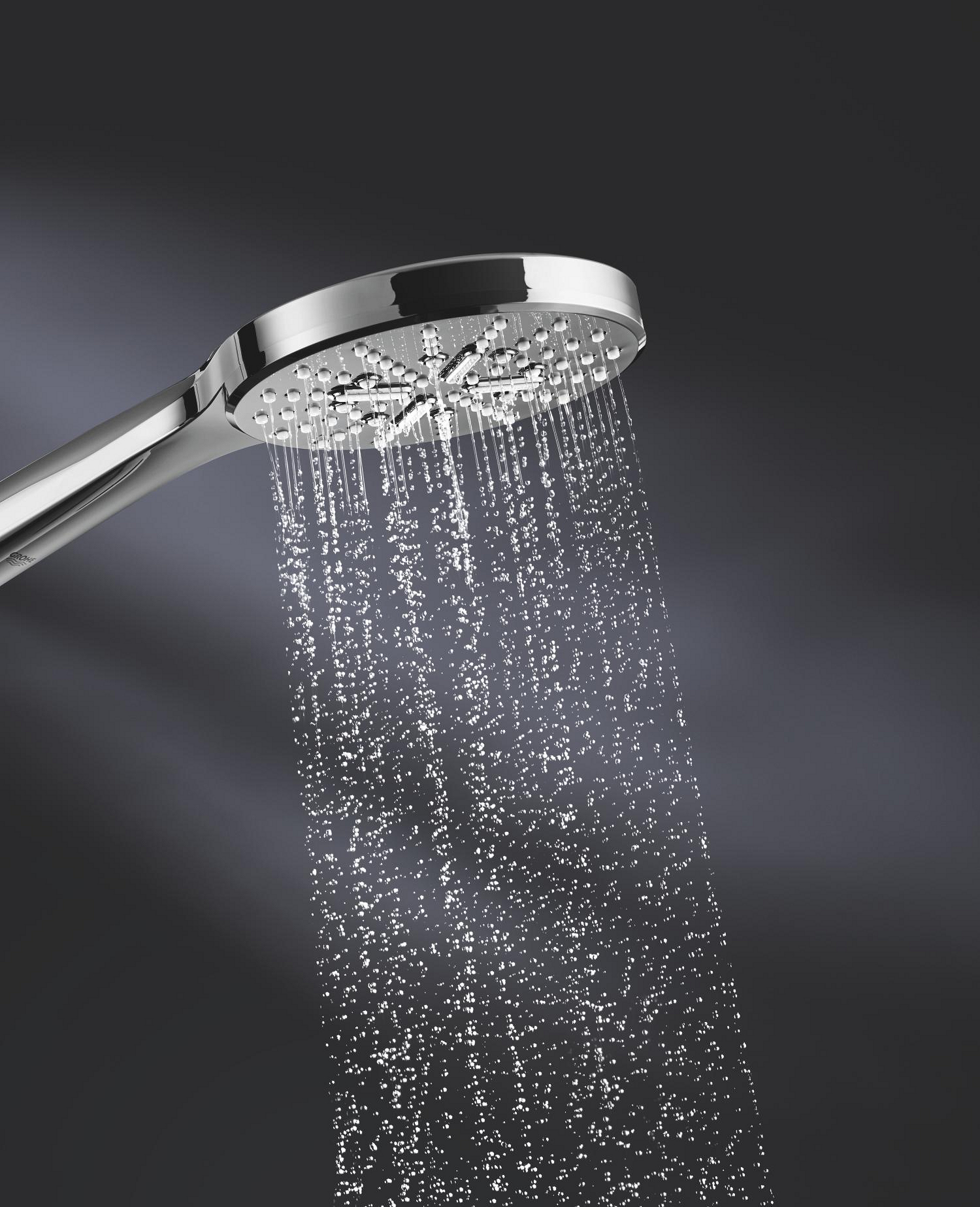 Para de dus Grohe 26574000, dus SmartActive 130, diametru 130 mm, 3 functii, montaj universal, racord 1/2'', crom [10]