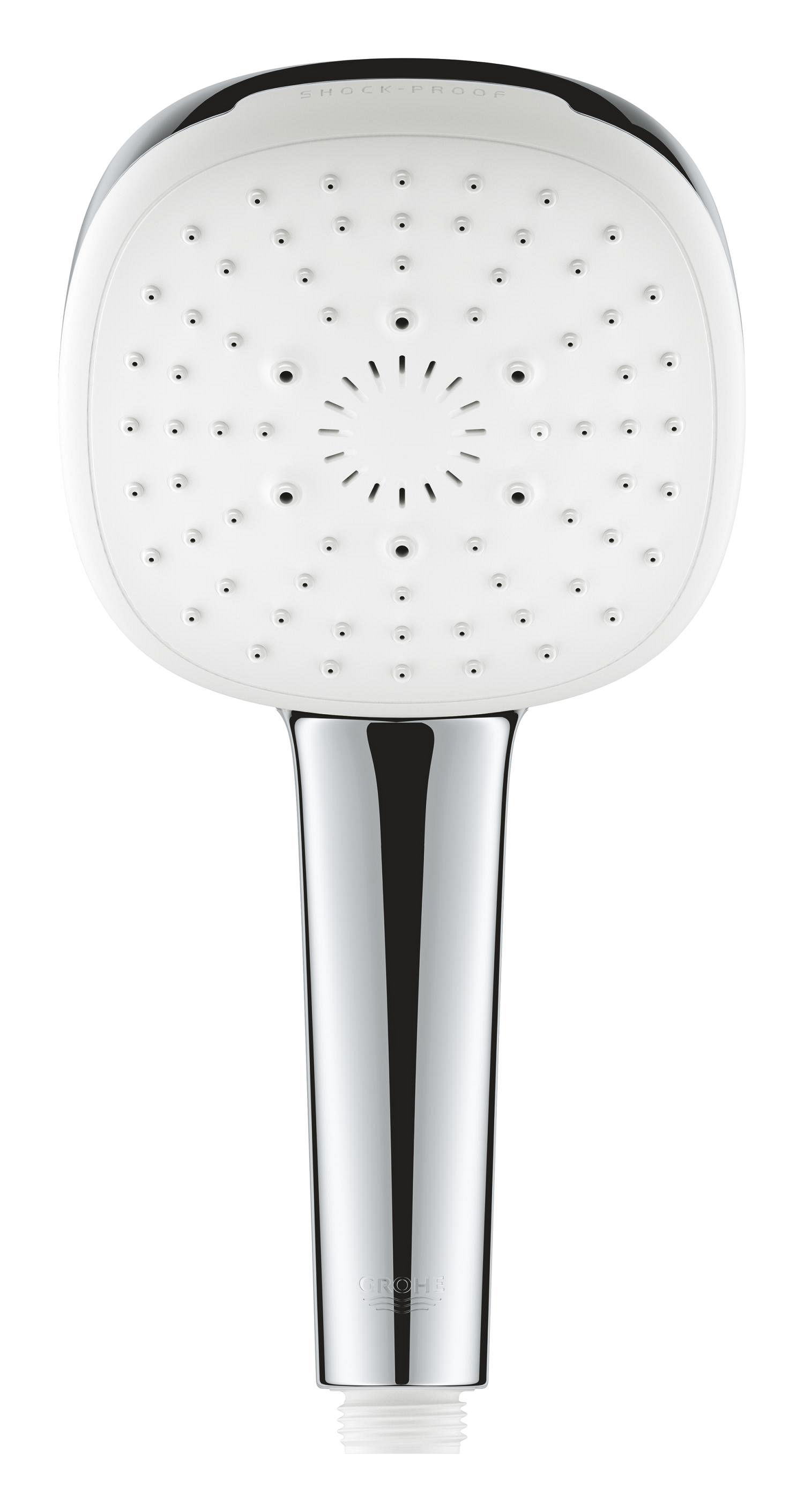 Para dus Grohe 27574003, 110 mm, 223 mm, 3 functii, 1/2 racord, sistem anticalcar, universal, plastic, Crom