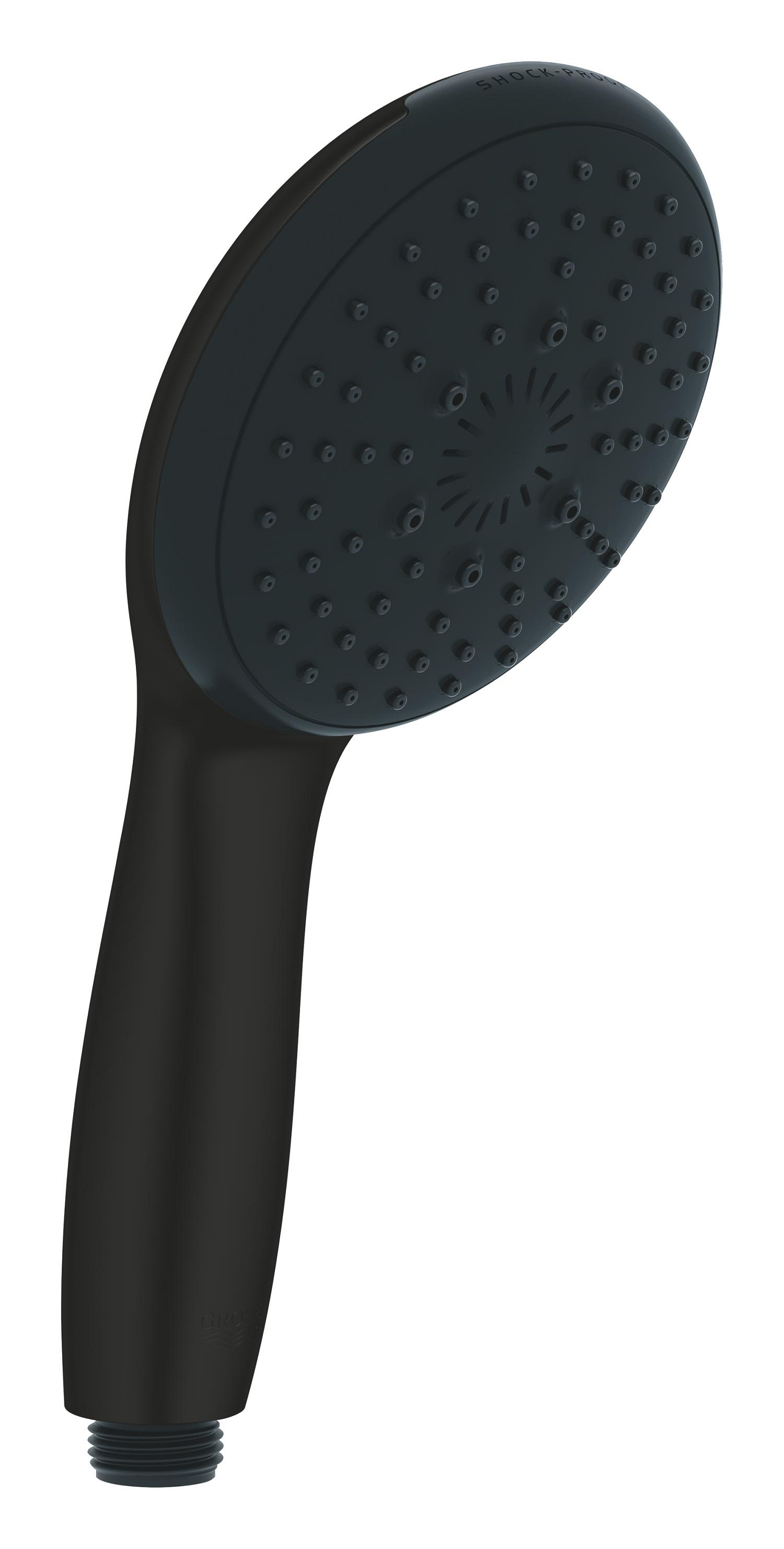Para dus Grohe 260312431, 110 mm, 7.4 l/min, 240 mm, 3 functii, 1/2 racord, sistem anticalcar, Negru