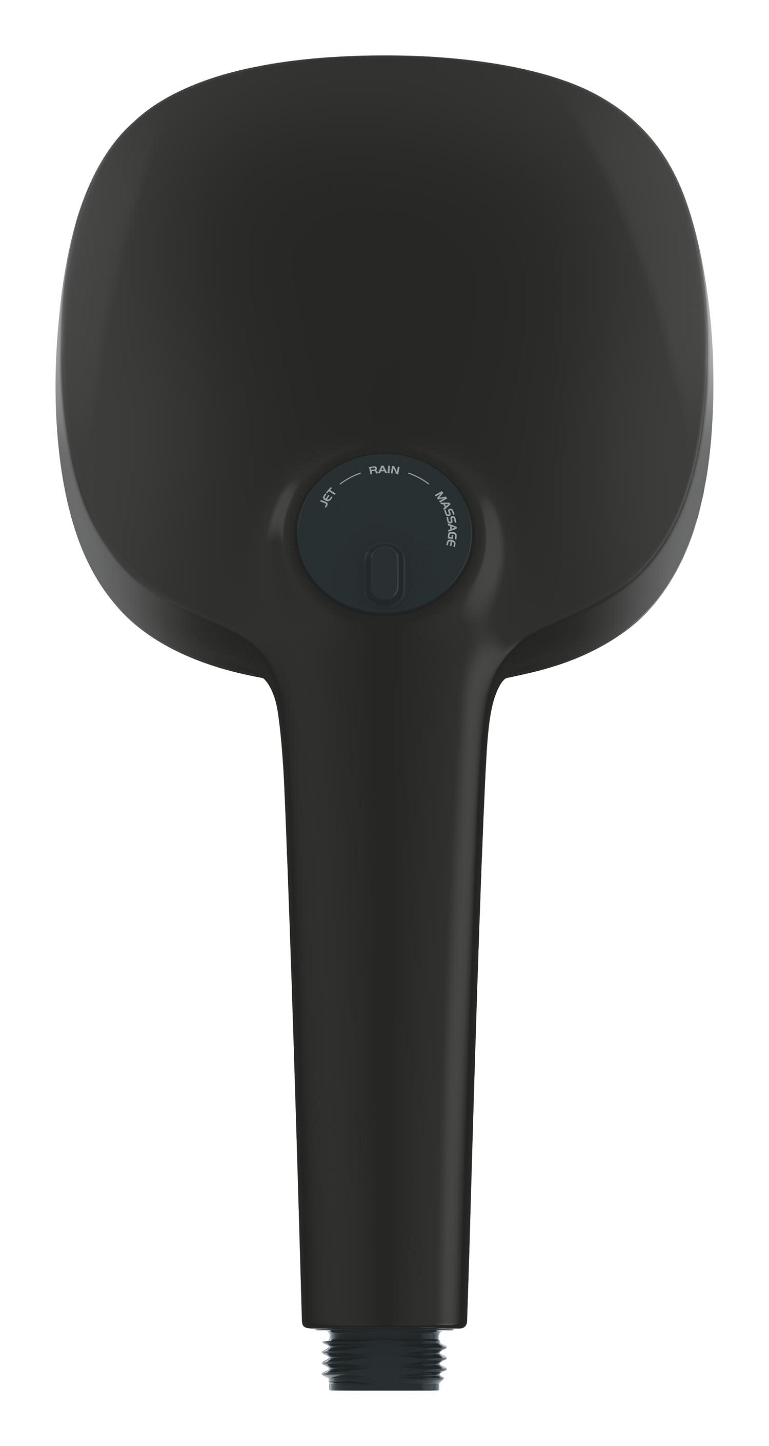 Para dus Grohe 260922431, 110 mm, 7.4 l/min, 240 mm, 3 functii, 1/2 racord, sistem anticalcar, Negru