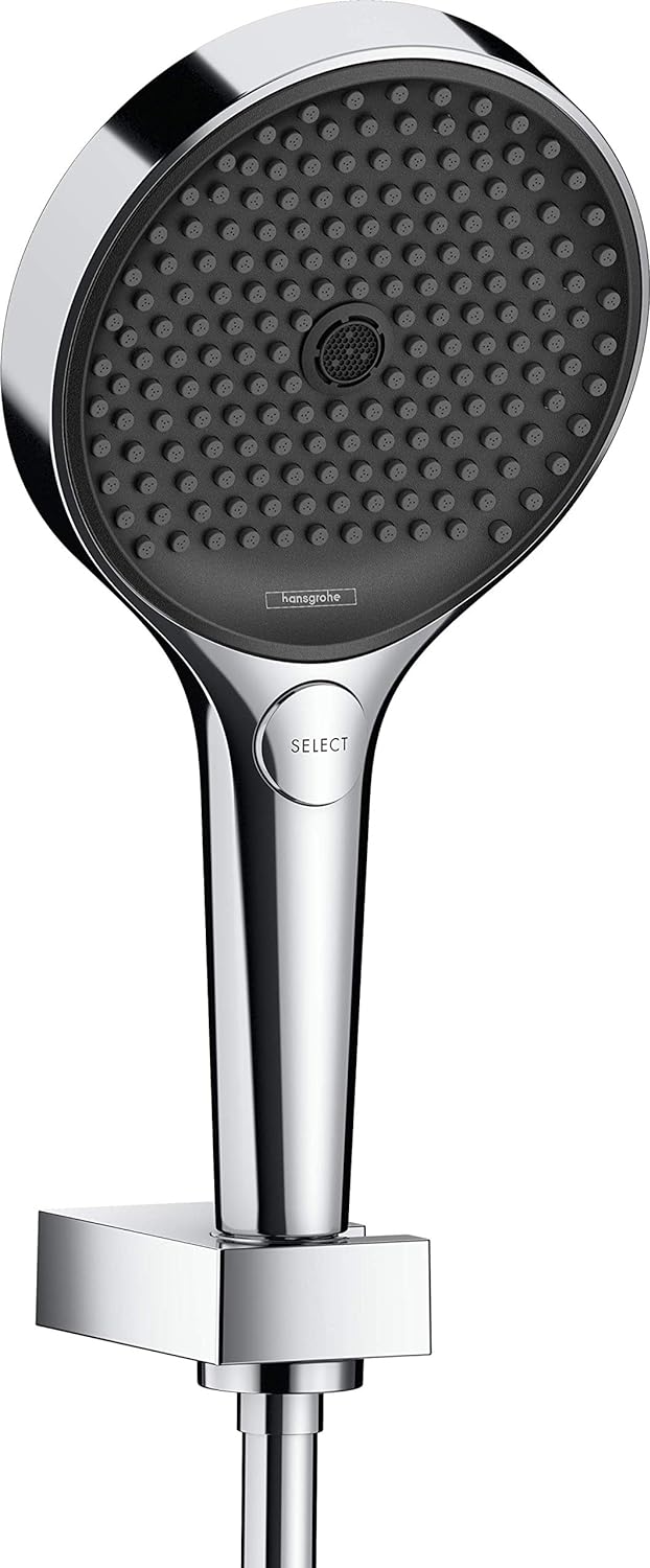 Hansgrohe Para dus hansgrohe rainfinity, universala, 130 mm, 3 functii, suport, furtun, crom, 26851000