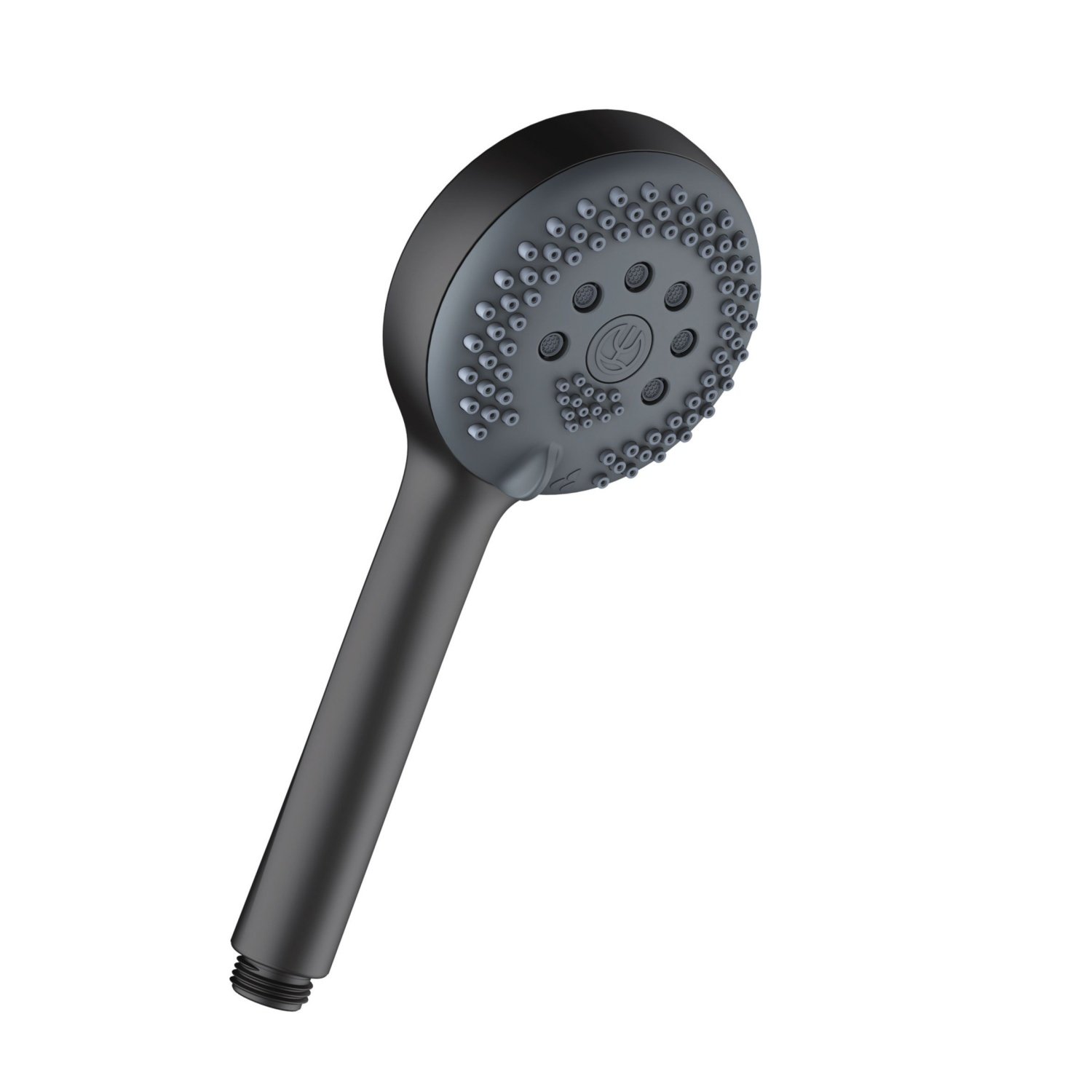 Kludi Para dus kludi logo, 96 mm, 3 functii, mat, negru, 6830039-00