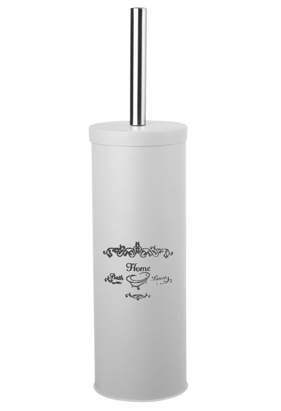 Aqualine Perie wc aqualine nicea, pe podea, plastic/metal, alb, 7506