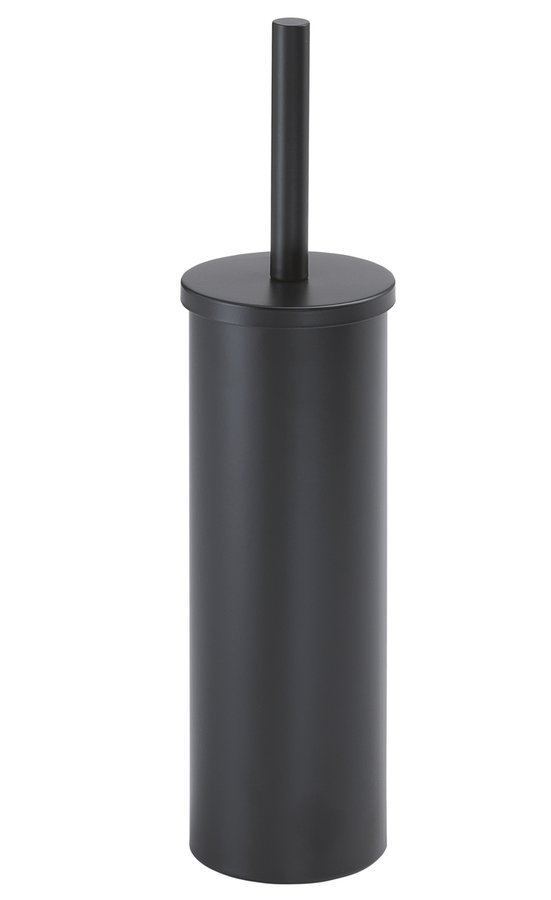 Aqualine Perie wc aqualine, pe podea, plastic/metal, mat, negru, 523314