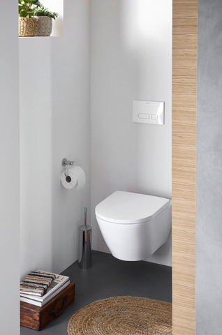 Set perie WC Duravit 0099281000, Perie D-Code, numar orificii instalare 2, tip instalare pe podea, crom [3]