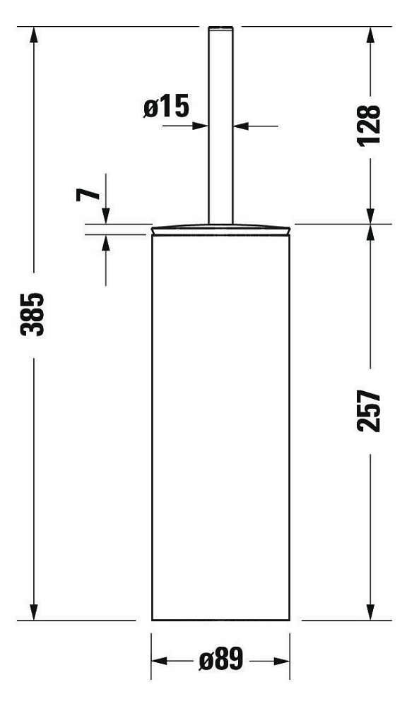 Set perie WC Duravit 0099281000, Perie D-Code, numar orificii instalare 2, tip instalare pe podea, crom [5]