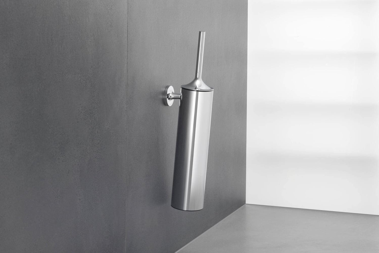 Set perie WC Duravit 0099461000, Perie Starck T, tip instalare pe perete, elemente fixare ascunse, crom [1]