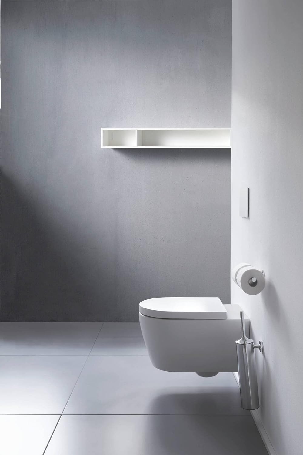 Set perie WC Duravit 0099461000, Perie Starck T, tip instalare pe perete, elemente fixare ascunse, crom [4]