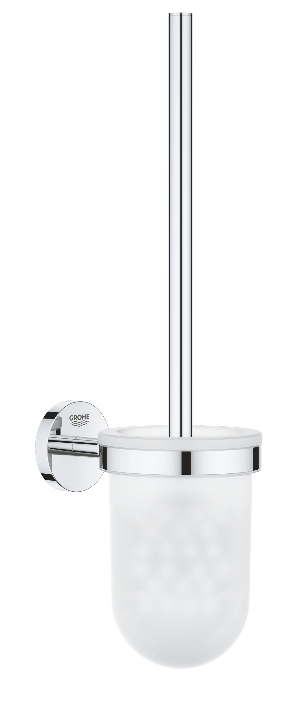 Grohe Perie wc grohe baucosmopolitan 40463001, suport perie, fixare ascunsa, sticla, metal, crom