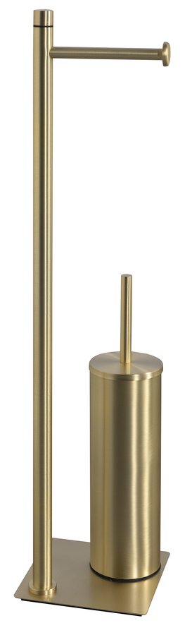 Sapho Perie wc sapho gedy, pe podea, suport hartie, metal, mat, auriu, tr3288