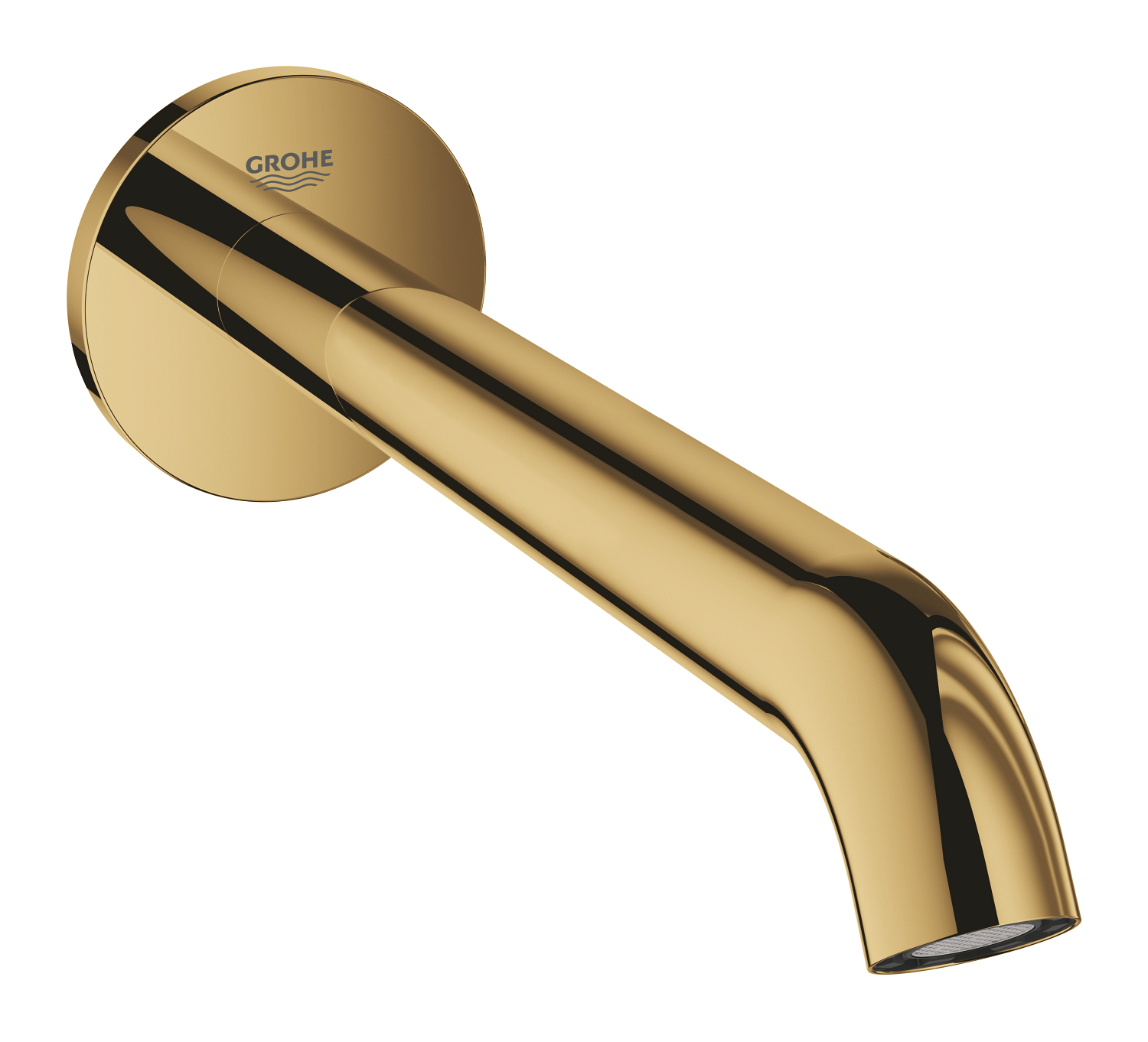 Grohe Pipa cada grohe essence 13449gl1, 1/2'', incastrat, 221 mm, aerator, lucios, auriu